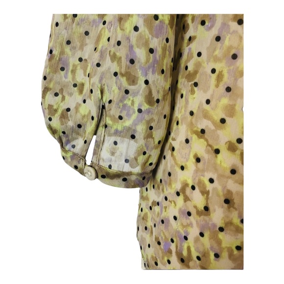 Christopher & Banks M Blouse Button down Polka Dot - Picture 5 of 9